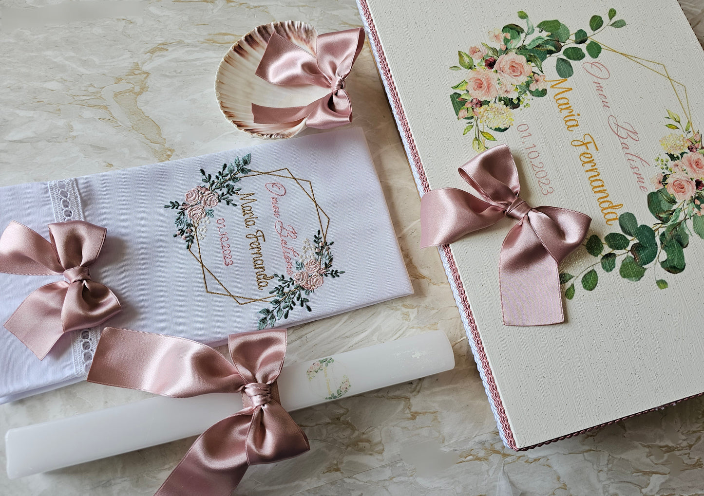 Conjunto de Batismo "Maria Fernanda"