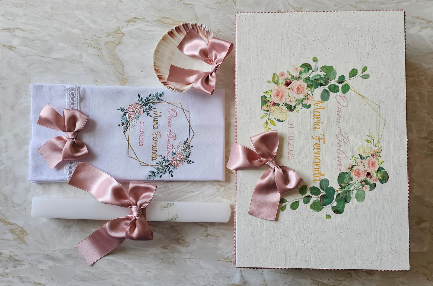 Conjunto de Batismo "Maria Fernanda"