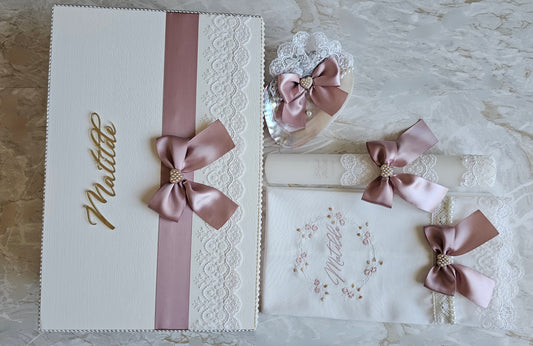 Conjunto de Batismo "Matilde" acrílico