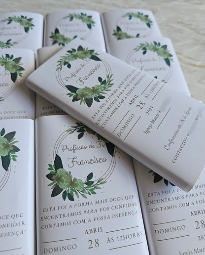 Convite "Francisco" chocolate