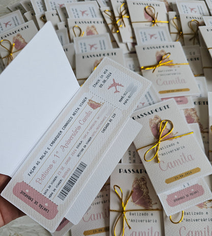 Convite "Passaporte Camila"