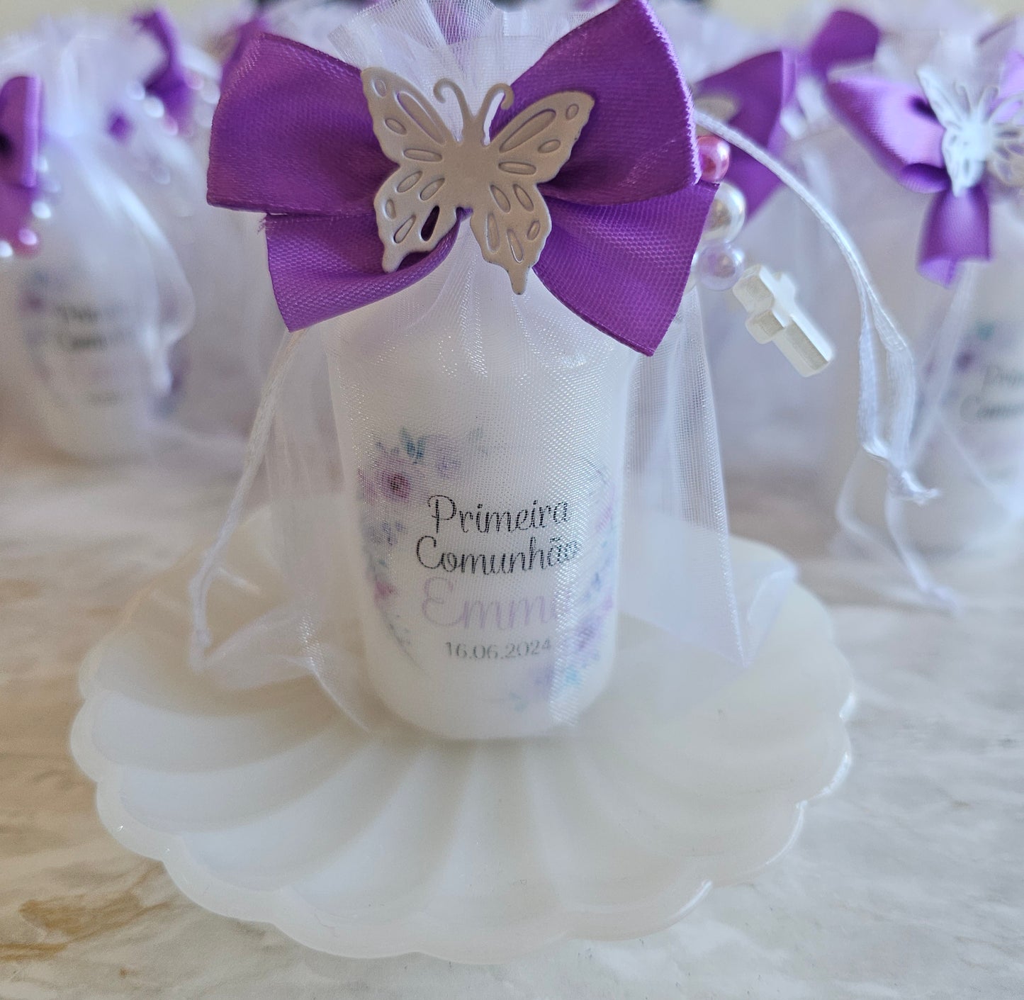 Vela personalizada borboleta + dezena