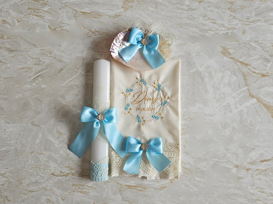Conjunto de Batismo Floral " Dinis"