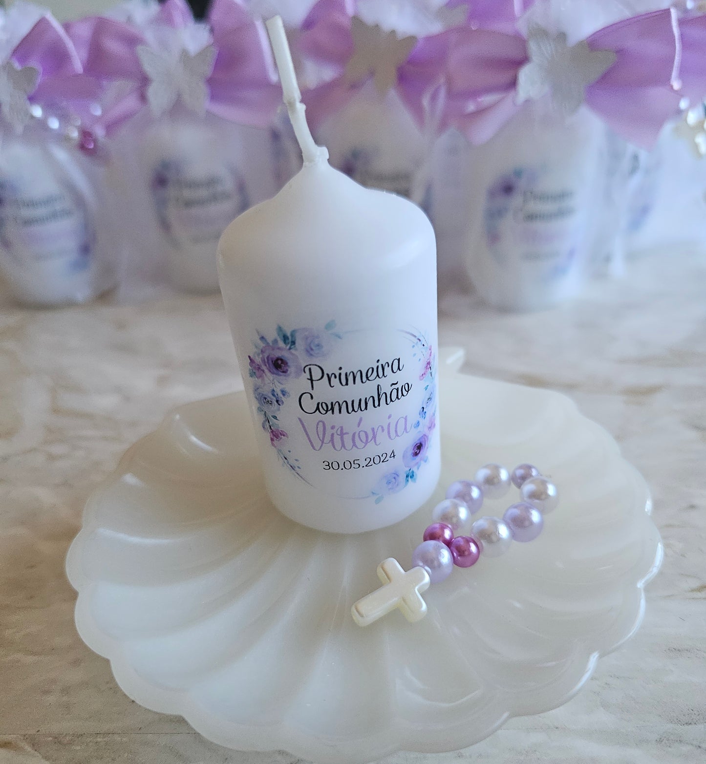 Vela personalizada + mini dezena