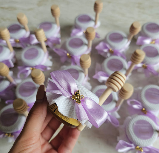 Pote mel personalizado violeta