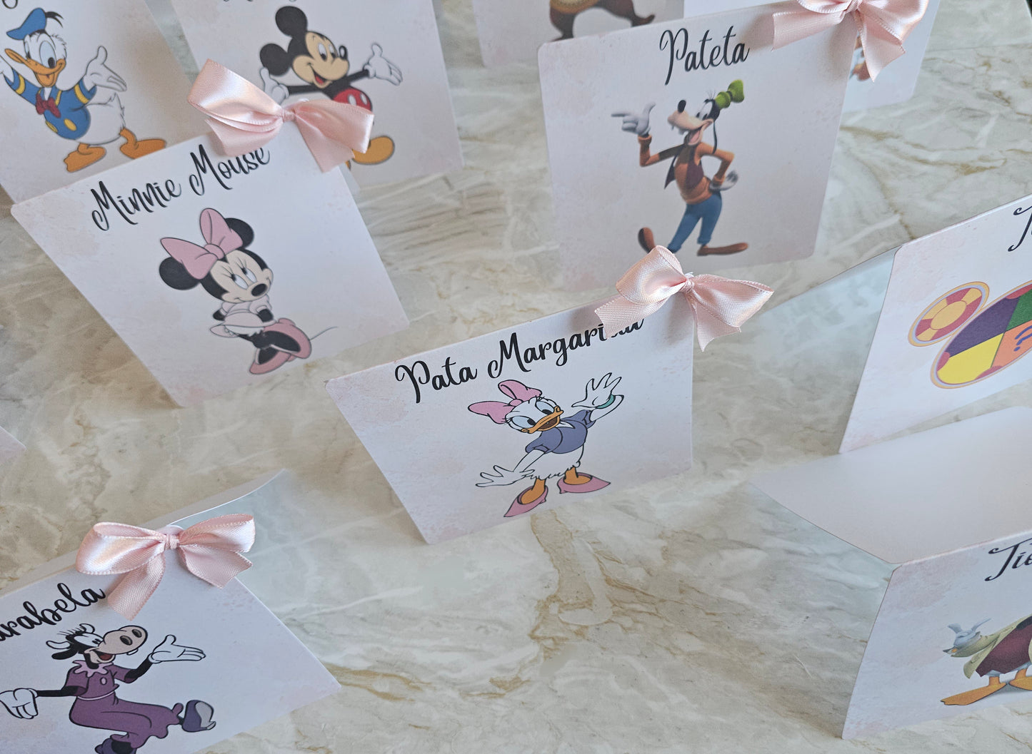 Marcadores de mesa Disney