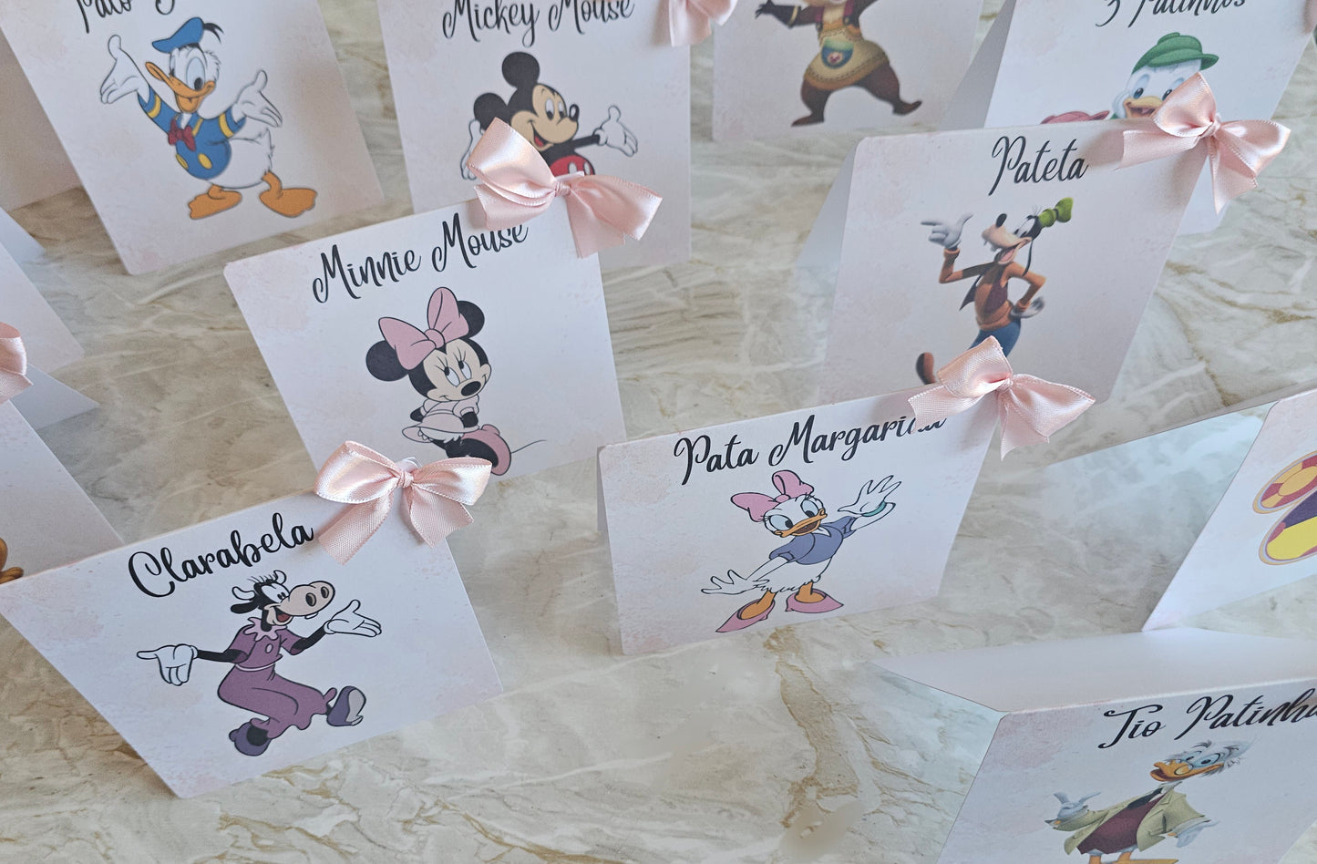 Marcadores de mesa Disney