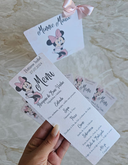 Menu personalizado Minnie