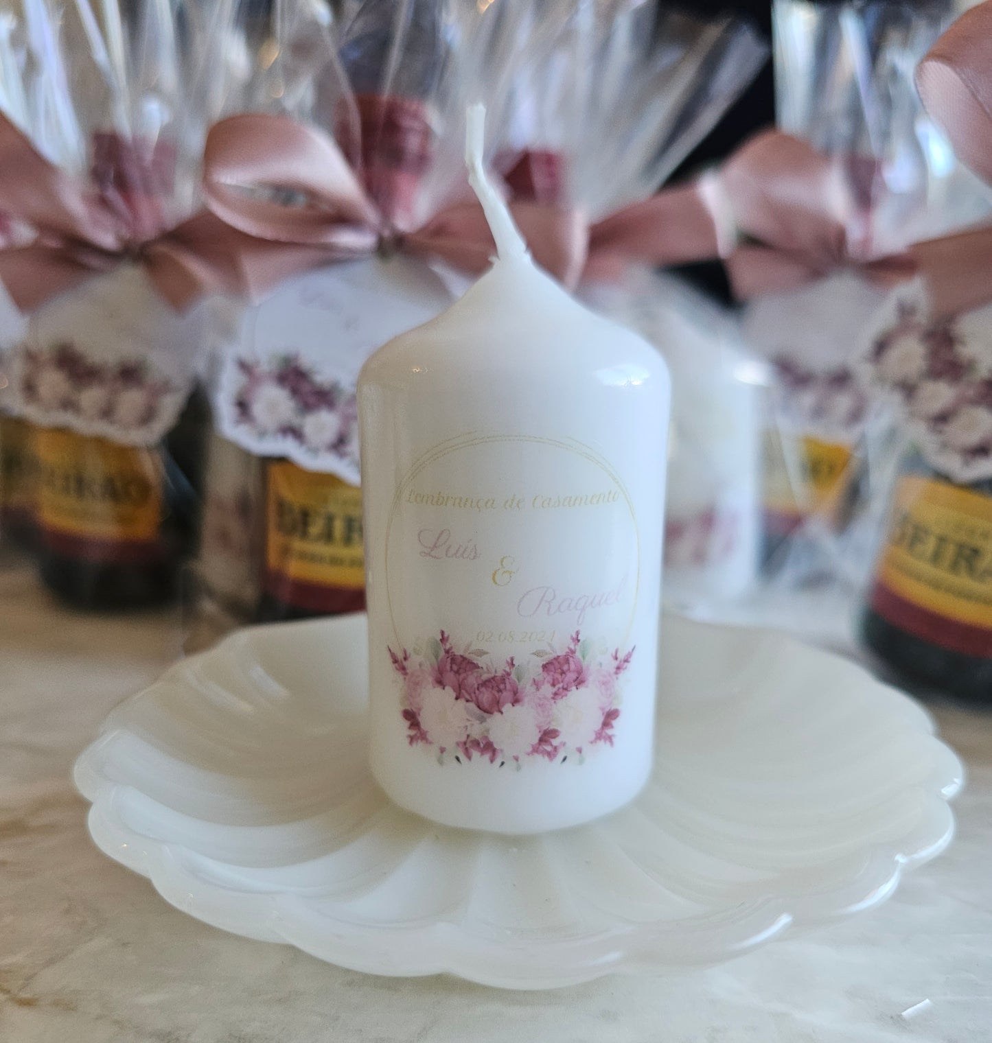 Kit vela personalizada + Miniatura de Beirão