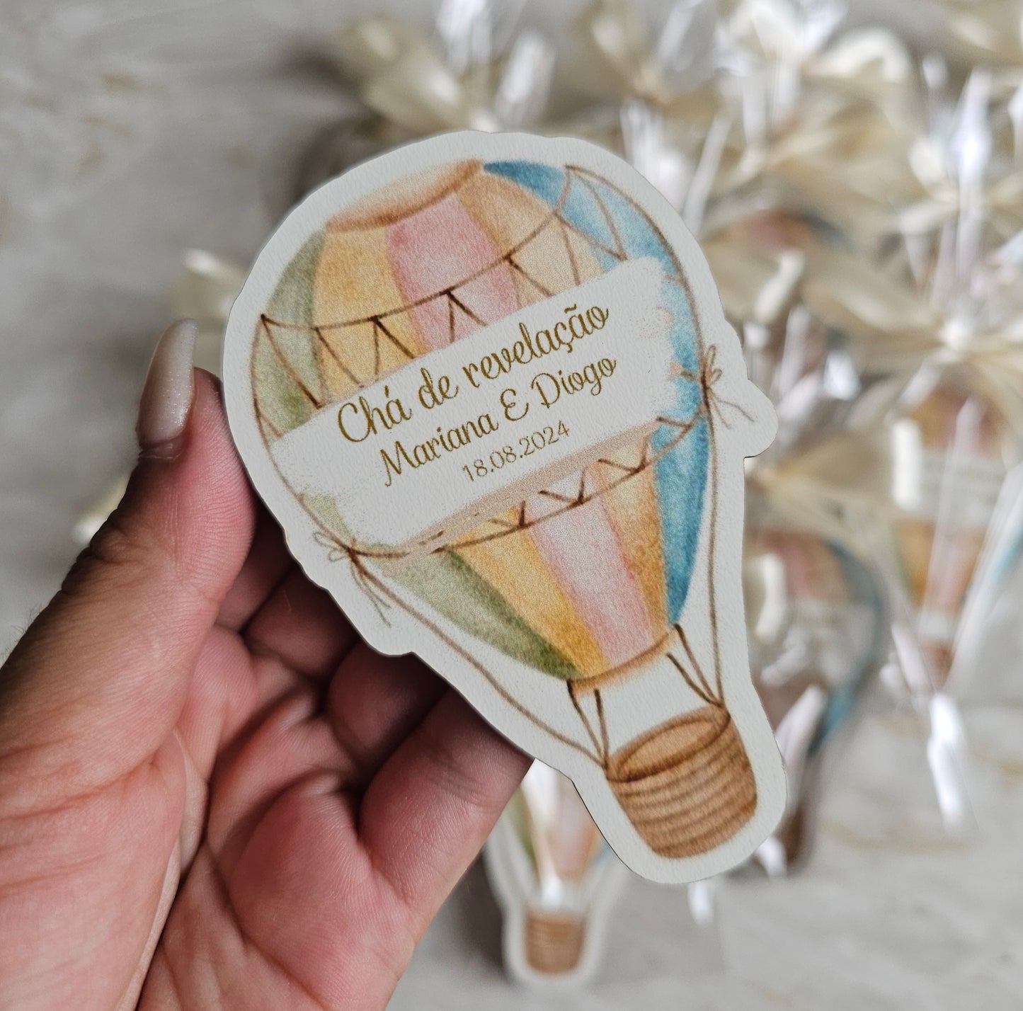 Íman personalizado Chá de Revelação