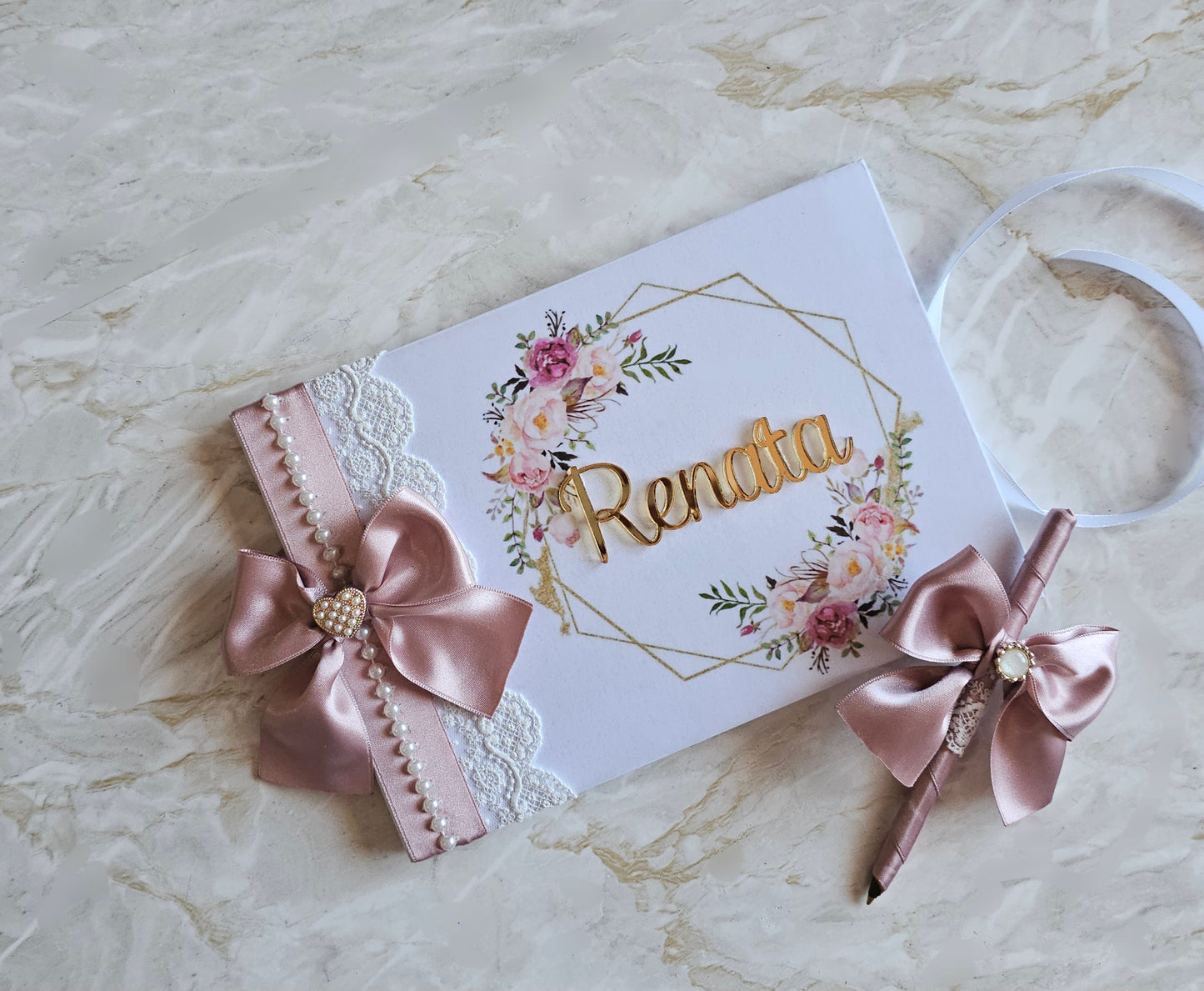Livro de Honra A5 + Caneta "Renata"