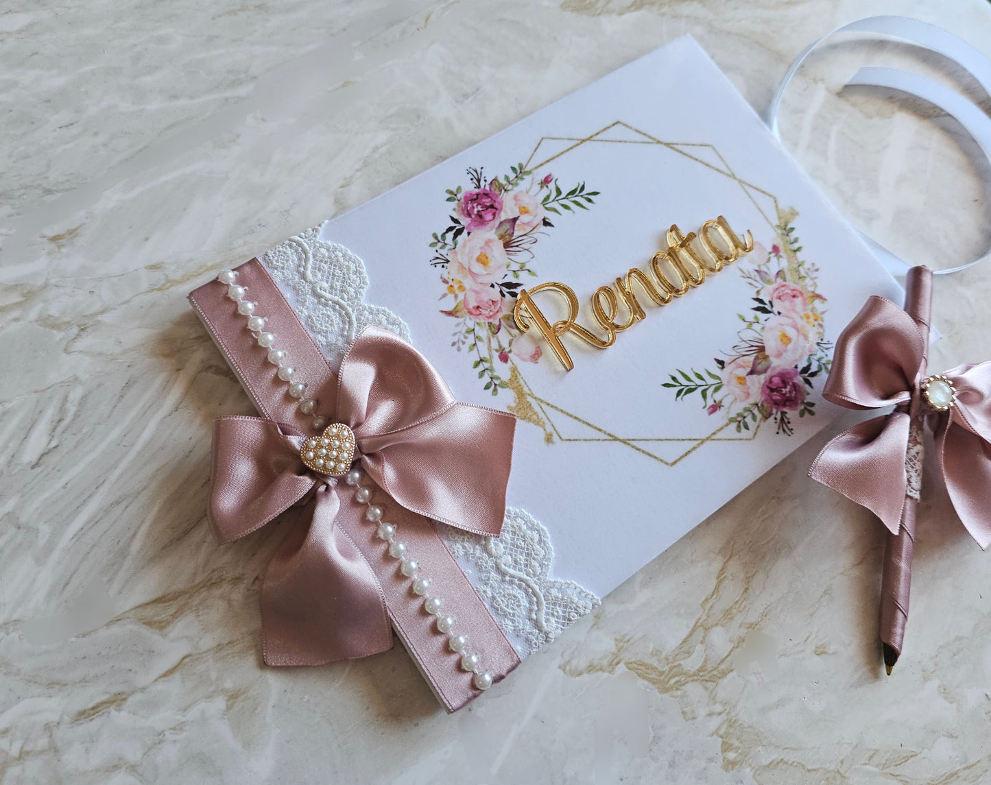 Livro de Honra A5 + Caneta "Renata"