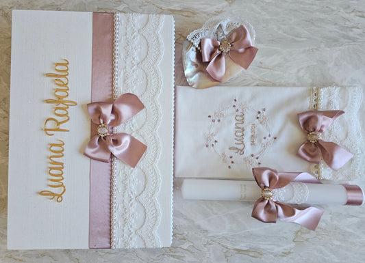 Conjunto de Batismo "Luana Rafaela"