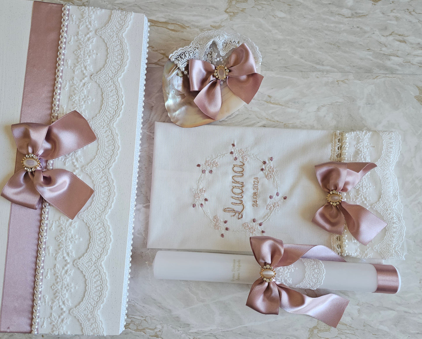 Conjunto de Batismo "Luana Rafaela"