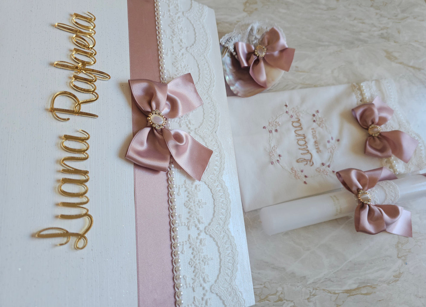 Conjunto de Batismo "Luana Rafaela"