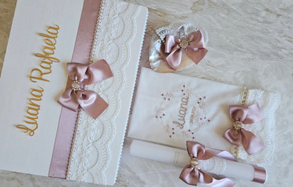 Conjunto de Batismo "Luana Rafaela"