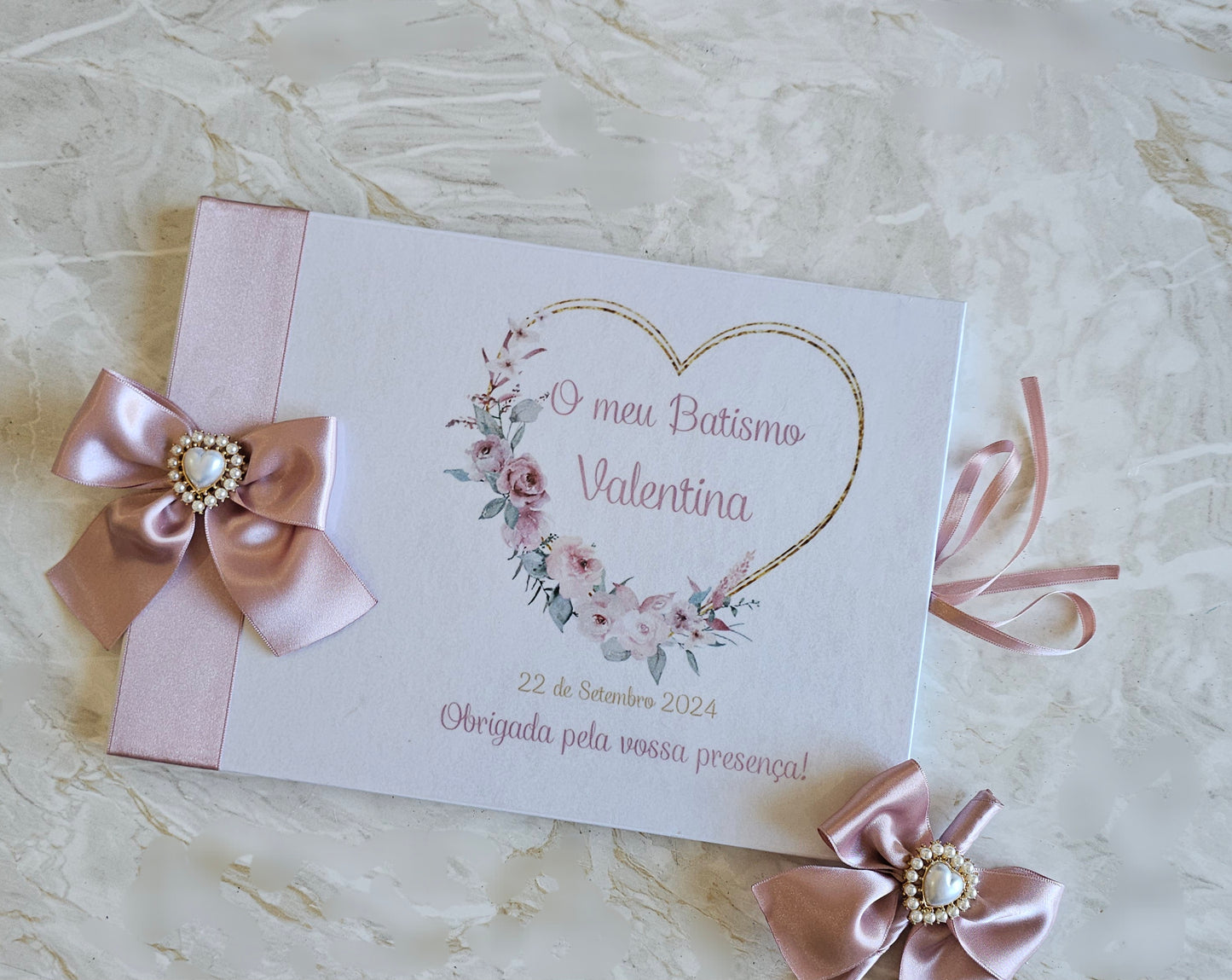 Livro de Honra A4 + Caneta "Valentina"