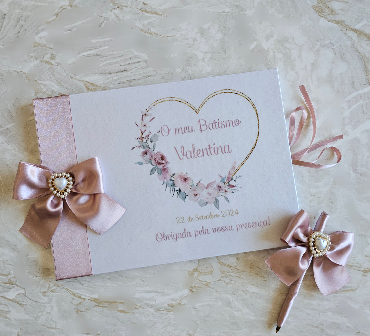 Livro de Honra A4 + Caneta "Valentina"