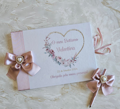 Livro de Honra A4 + Caneta "Valentina"