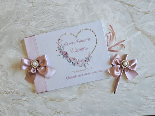 Livro de Honra A4 + Caneta "Valentina"