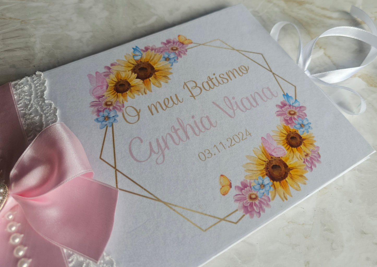 Livro de honra A5 + caneta "Cynthia"