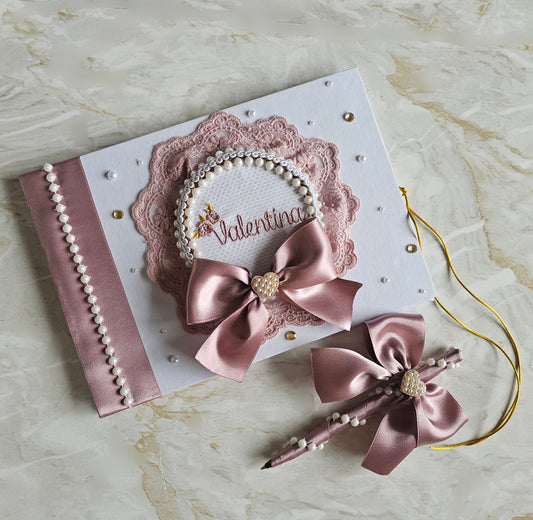 Livro de Honra A5 + caneta "Valentina"