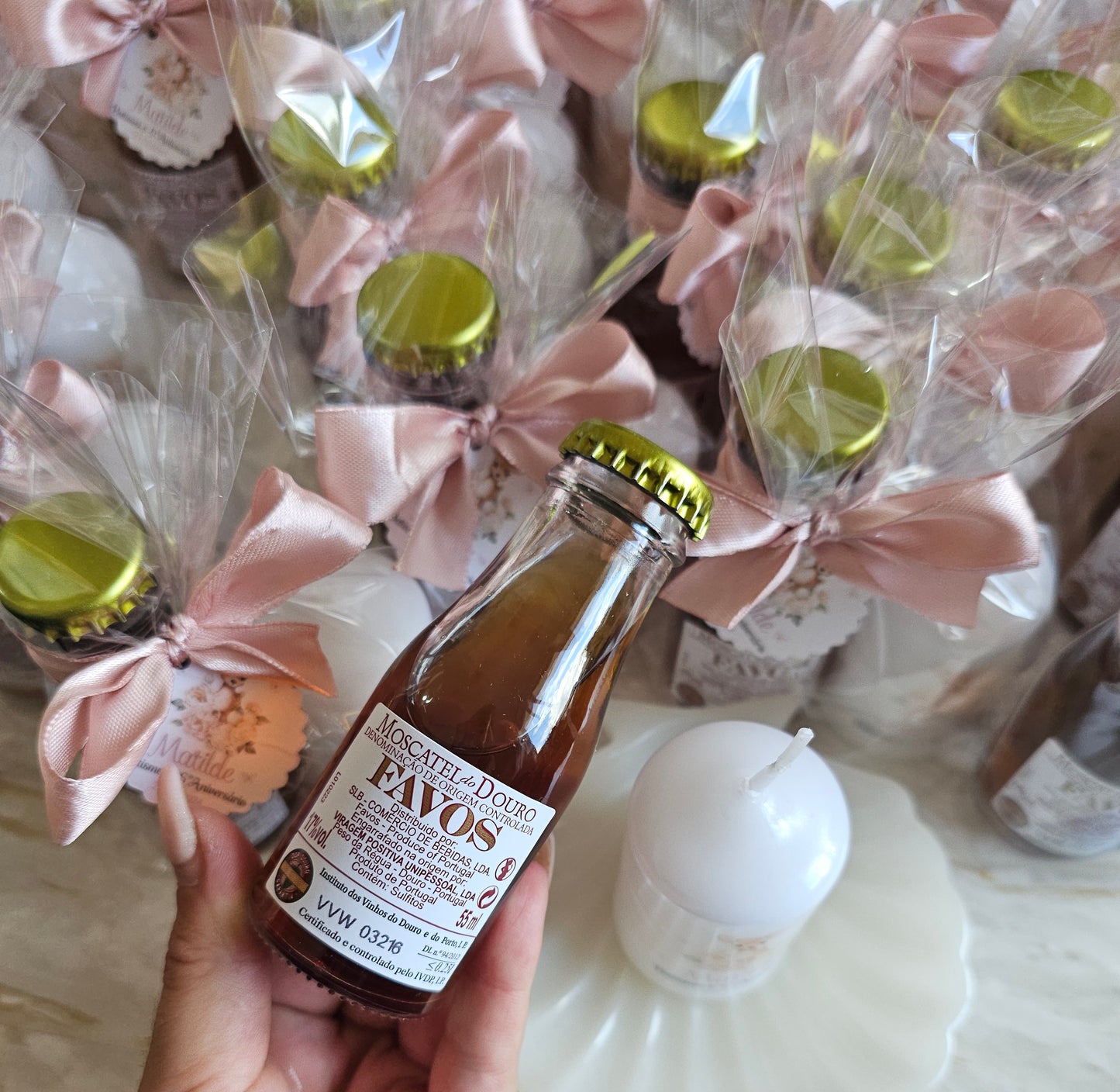 Kit vela personalizada + moscatel