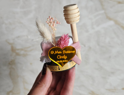 Pote de mel 30g "Coração de Ouro"