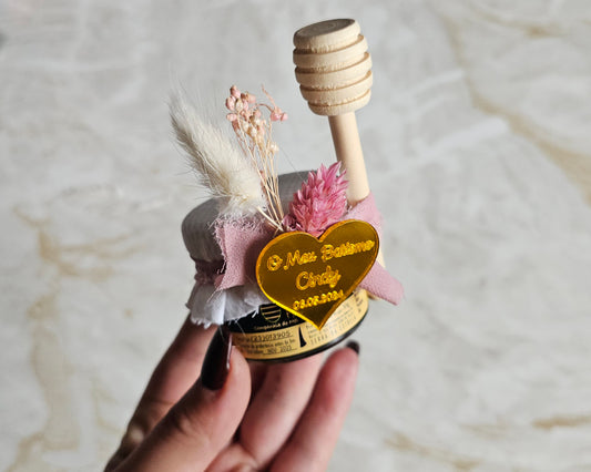 Pote de mel 30g "Coração de Ouro"