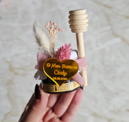 Pote de mel 30g "Coração de Ouro"