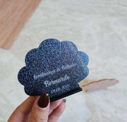 Mini moldura concha galaxy blue