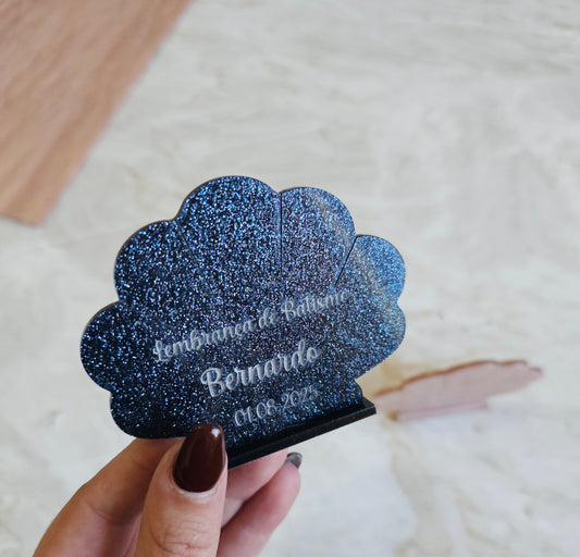 Mini moldura concha galaxy blue