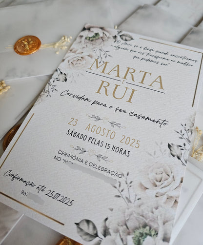 Convite Casamento M&R