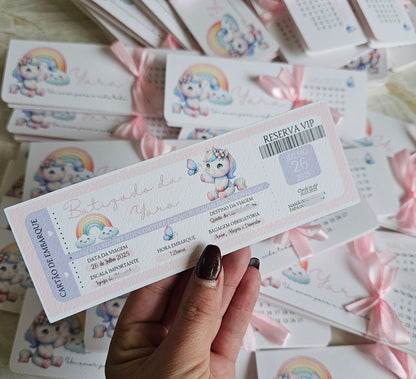 Convite Passaporte Unicórnio