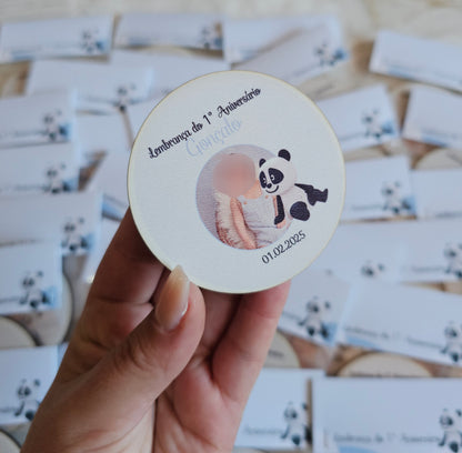 Ímans personalizado tema Panda com foto