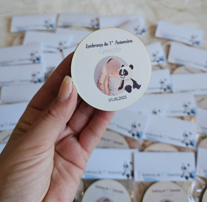 Ímans personalizado tema Panda com foto