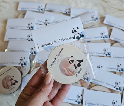 Ímans personalizado tema Panda com foto