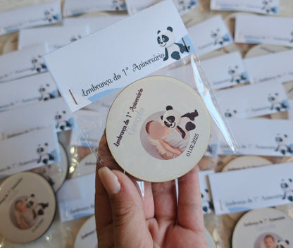 Ímans personalizado tema Panda com foto