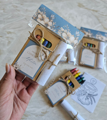 Kit lápis + desenhos para colorir