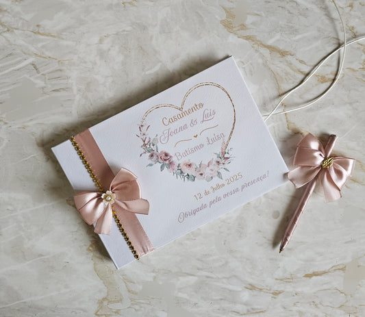 Livro de honra A5 Casamento e Batismo