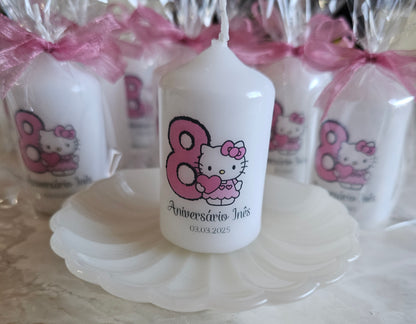 Velas personalizadas tema Kitty