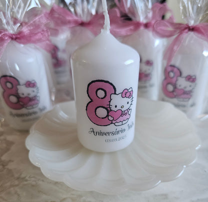 Velas personalizadas tema Kitty