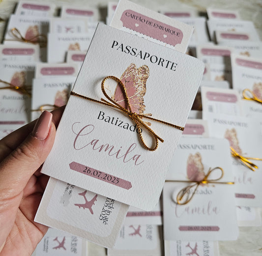 Convite Passaporte Borboleta