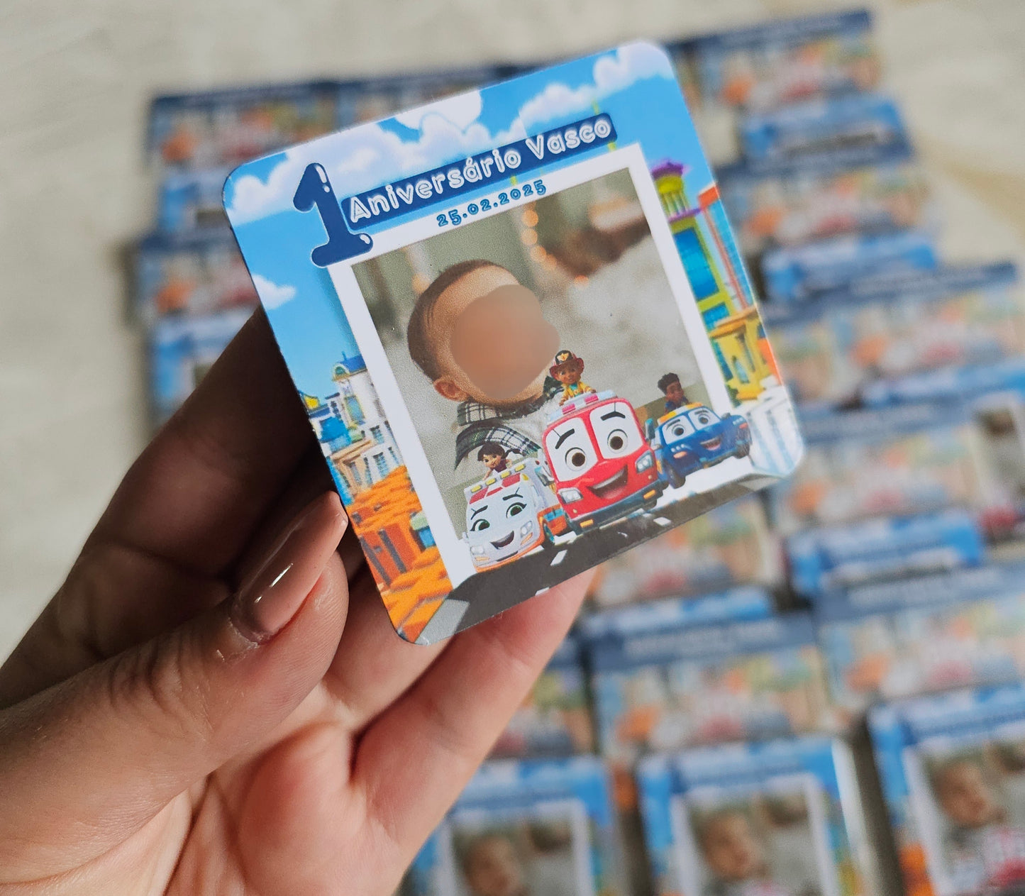 Íman personalizado com foto Equipa de Resgate