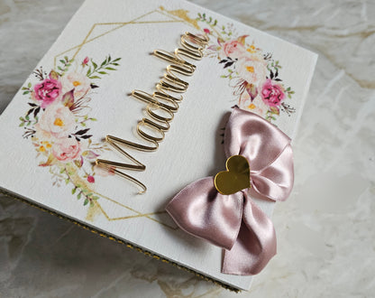 Caixa personalizada Madrinha "Floral"
