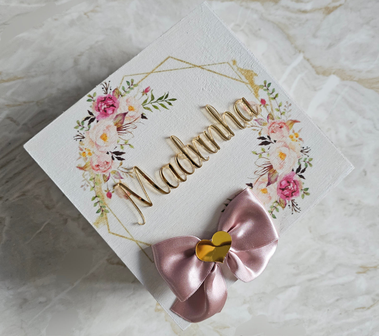 Caixa personalizada Madrinha "Floral"