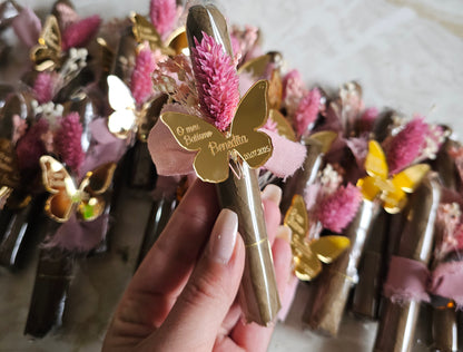 Charutos personalizados "flores preservadas"