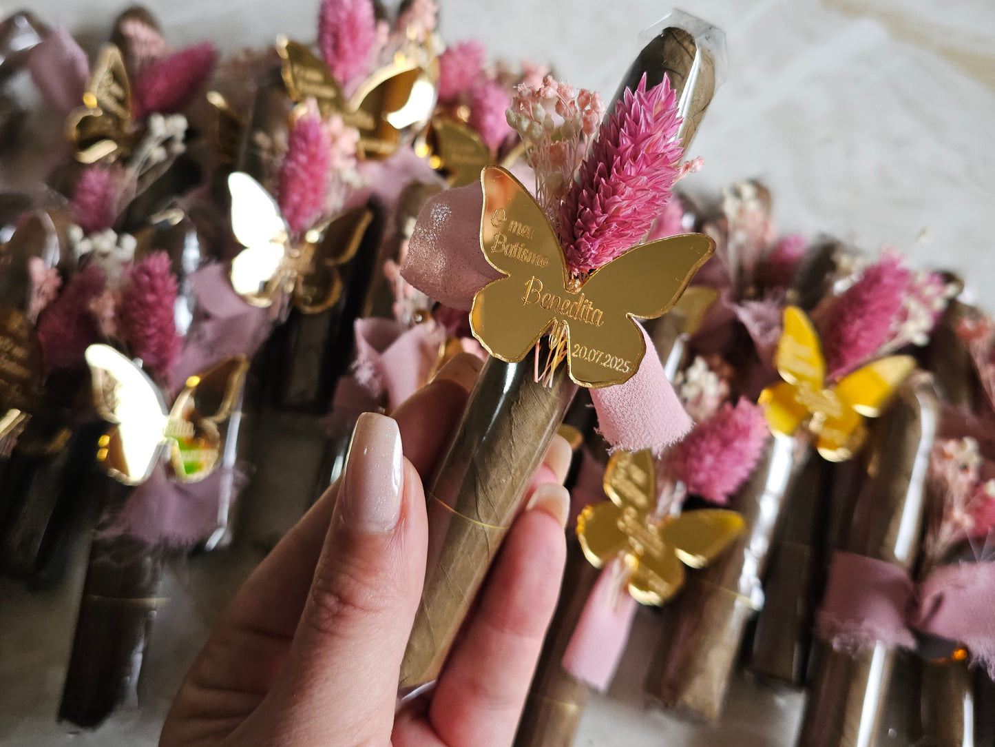 Charutos personalizados "flores preservadas"
