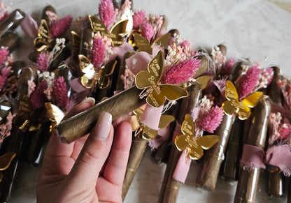 Charutos personalizados "flores preservadas"