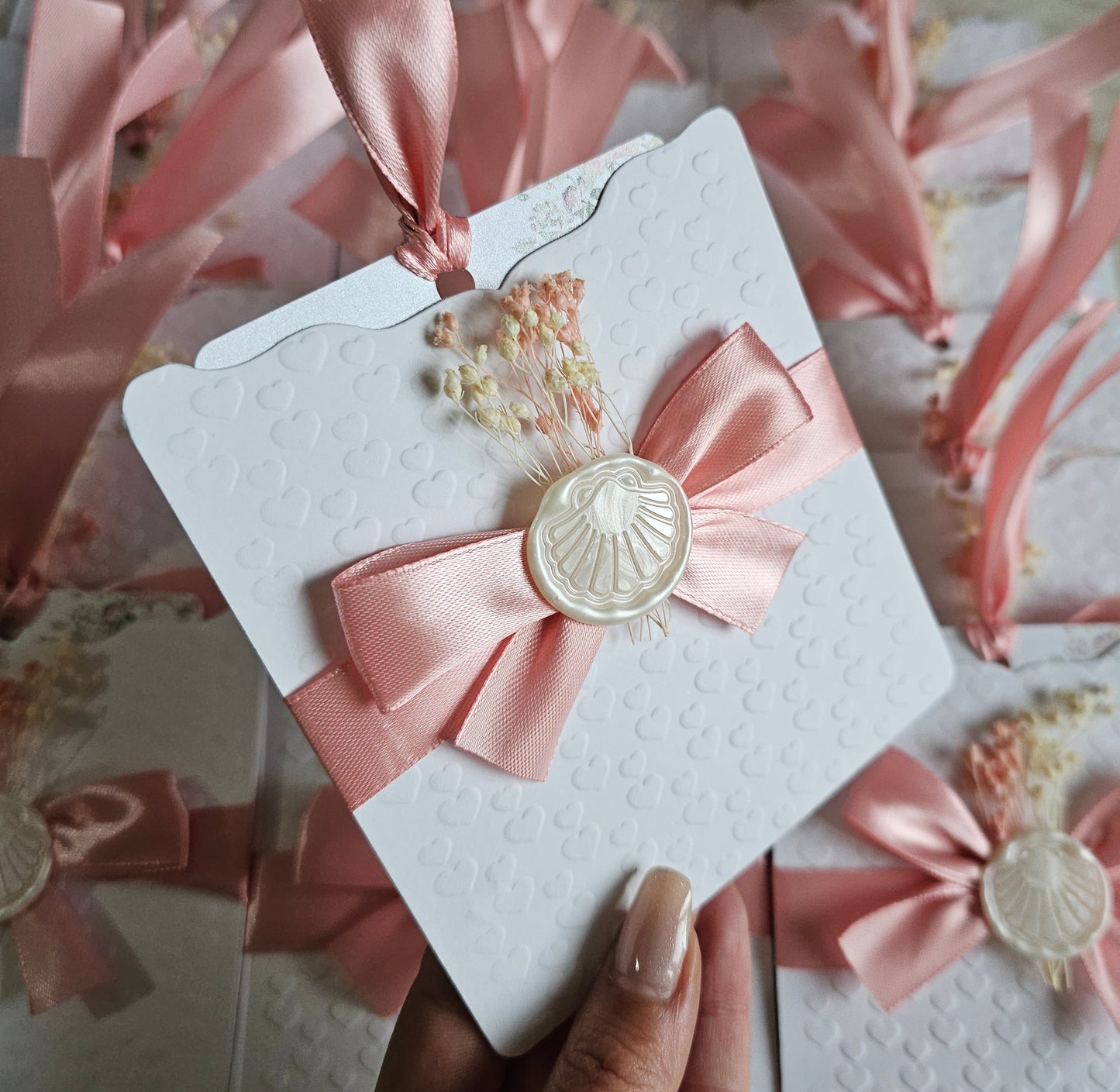 Convite Batismo floral "Leonor"
